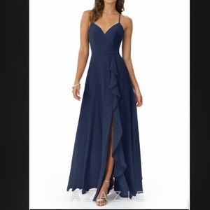 Azazie Dark Navy Bridesmaid Dress